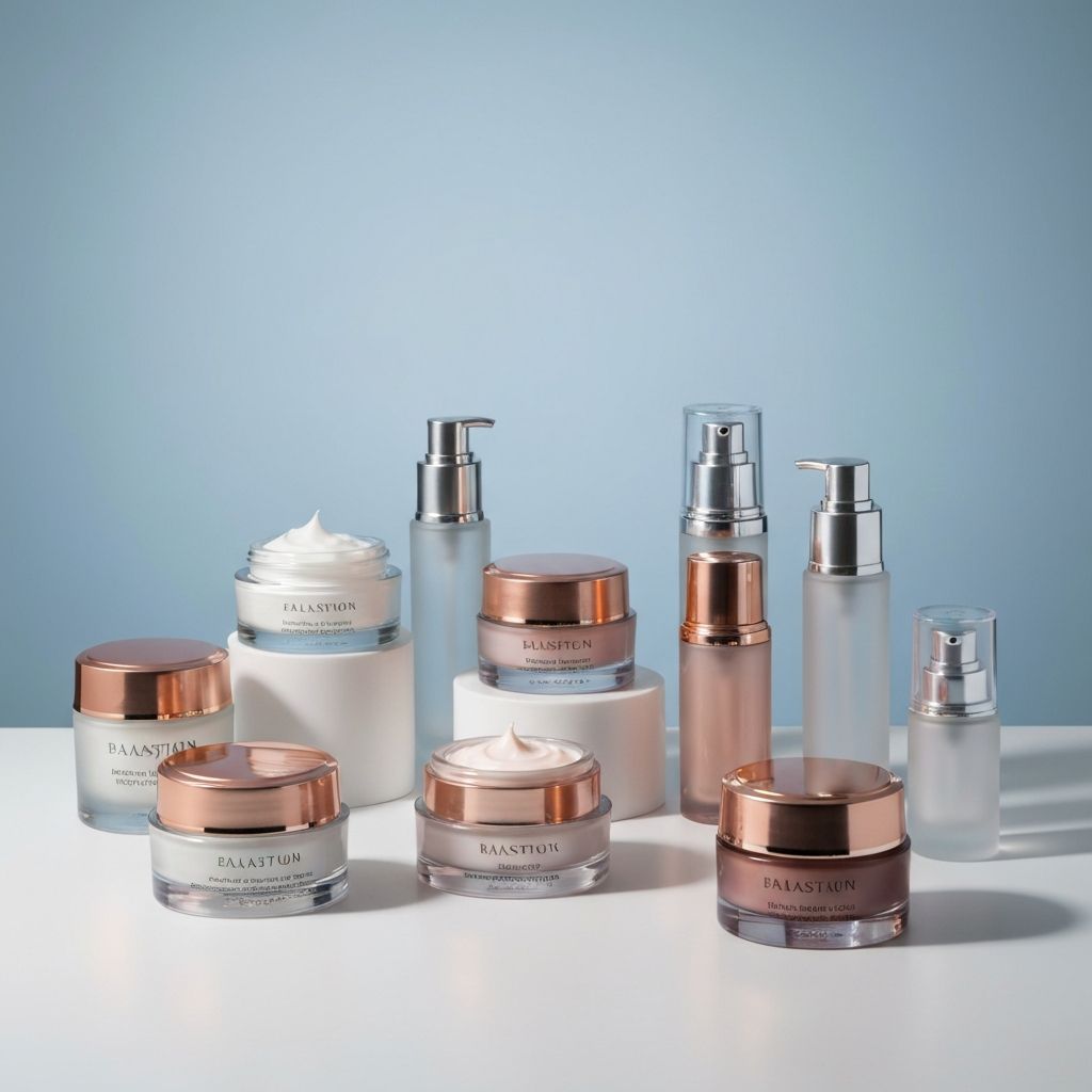 Women's face creams collection